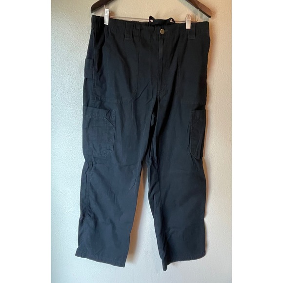 Carhartt Black Cropped Cargo Pants Mens 34, Utility Workwear Casual
Drawstring - Picture 1 of 4